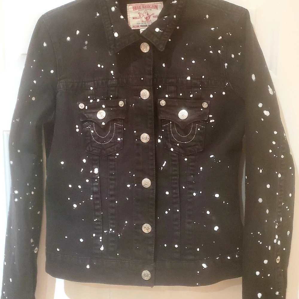 True Religion Scatter Trucker  Jacket - Picture 4 of 7